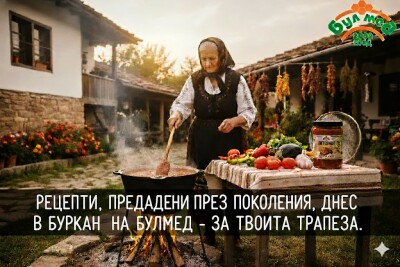 Домашна Едросмляна Лютеница /560 гр./ БУЛМЕД по Традиционна Рецепта на Баба Домашна Едросмляна Лютеница /560 гр./ БУЛМЕД по Традиционна Рецепта на Баба
