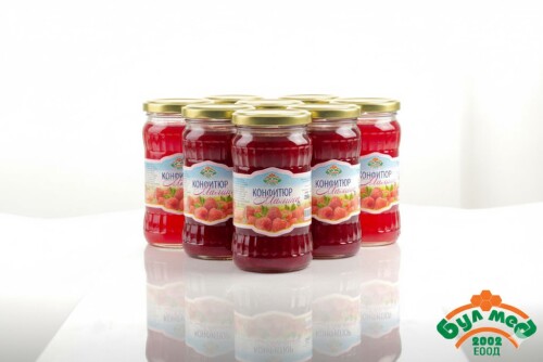 Конфитюр Малина – Буркан (0.360 кг) от Булмед 2002
